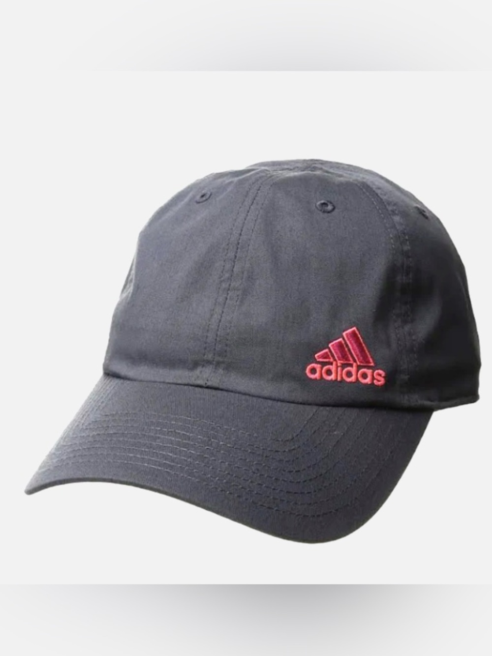 adidas Dark Gray Cap with Pink Logo